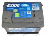 Аккумулятор автомобильный Exide Excell 60 А/ч 540 A обр. пол. низкий EB602 Евро авто (242x175x175)