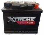 Аккумулятор автомобильный Xtreme AGM 65 А/ч 650 А обр. пол. Евро авто (242х175х190) L2.0