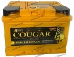 Аккумулятор автомобильный Cougar PRO 60 А/ч 620 А обр. пол. низкий Евро авто (242x175x175)