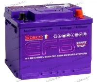 Аккумулятор автомобильный Steco EFB 60 А/ч 650 А обр. пол. Евро авто (242x175x190) 804060 купить в Москве по цене 10700 рублей - АКБАВТО
