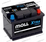 Аккумулятор автомобильный Moll XTRA 60 А/ч 580 А обр. пол. низкий Евро авто (242х175х175) 84760