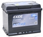 Аккумулятор автомобильный Exide Premium 64 А/ч 640 A обр. пол. EA640 Евро авто (242x175x190)