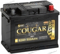 Аккумулятор автомобильный Cougar Power 62 А/ч 600 A обр. пол. Евро авто (242x175x190) купить в Москве по цене 3900 рублей - АКБАВТО