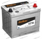 Аккумулятор автомобильный Delkor EFB 95D23L 70 А/ч 660 А обр. пол. Q-85 Азия авто (230x172x220) с бортиком