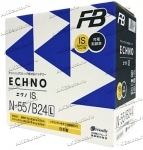 Аккумулятор автомобильный Furukawa Battery FB ECHNO IS 42 А/ч 440 А обр. пол. тонк. кл. N-55/B24L Азия авто (236x126x227) EFB