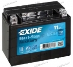 Аккумулятор автомобильный вспомогательный Exide Start-Stop Auxiliary AGM 11 А/ч 150 А прям. пол. EK111 (150х90х130) A2115410001