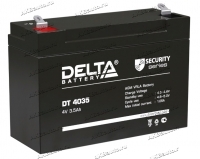 Аккумулятор для ИБП и прочего электрооборудования Delta DT4035 4V 3,5 А/ч (90x34x60) AGM купить в Москве по цене 846 рублей - АКБАВТО