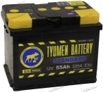 Аккумулятор автомобильный TYUMEN BATTERY STANDARD 55 А/ч 525 А прям. пол. Росс. авто (242x175x190)
