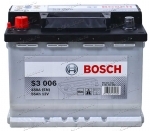 Аккумулятор автомобильный Bosch S3006 56 А/ч 480 A прям. пол. Росс. авто (242x175x190) 20г