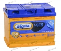 Аккумулятор автомобильный АКОМ (Akom) EFB 60 А/ч 600 А обр. пол. Евро авто (242x175x190) 2024 купить в Москве по цене 6300 рублей - АКБАВТО