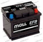 Аккумулятор автомобильный Moll EFB 64 А/ч 680 А обр. пол. Евро авто (242x175x190) 82064 LN2