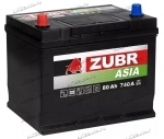 Аккумулятор автомобильный Zubr Premium Asia 80 А/ч 740 А прям. пол. Азия авто (261x175x220) ZPA801 с бортиком