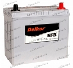 Аккумулятор автомобильный Delkor EFB 80B24L 55 А/ч 500 А обр. пол. тонк. клеммы N-55 Азия авто (237x128x225)