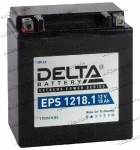 Аккумулятор для мотоцикла и скутера Delta EPS 1218.1 12V 18 А/ч 230 А прям. пол. залит/заряжен YTX20СH-BS (150x87x161) GEL YTX16-BS