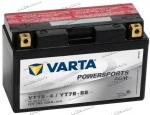 Аккумулятор для мотоцикла и скутера VARTA POWERSPORTS AGM 7 А/ч 120 А прям. пол. с/зар. с эл. YT7B-4, YT7B-BS (150х66х94) 507901