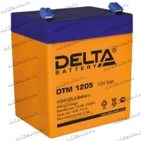 Аккумулятор для ИБП и прочего электрооборудования Delta DTM 1205 12V 5 А/ч (90x70x101) AGM купить в Москве по цене 1873 рубля - АКБАВТО