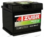 Аккумулятор автомобильный Zubr Premium 52 А/ч 480 А обр. пол. Евро авто (207х175х175) ZP520 2022г