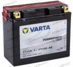 Аккумулятор для мотоцикла и скутера VARTA POWERSPORTS AGM 12 А/ч 215 А прям. пол. с/зар. с эл. YT12B-4, YT12B-BS (151х70х131) 512901019