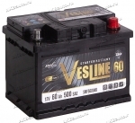 Аккумулятор автомобильный Vesline 60 А/ч 500 A обр. пол. Евро авто (242x175x190) SMF560048