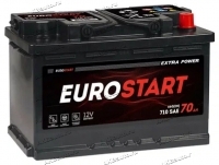 Аккумулятор автомобильный Eurostart Extra 70 А/ч 660 А обр. пол. Евро авто (278х175х190) EU700 купить в Москве по цене 7250 рублей - АКБАВТО