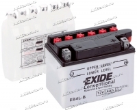 Аккумулятор для мотоцикла и скутера Exide Conventional 4 А/ч 50 А обр. пол. с/зар. с эл. EB4L-B (120х70х92) YB4L-B YB4L-A купить в Москве по цене 1300 рублей - АКБАВТО