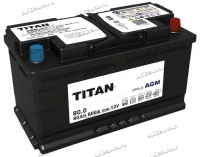 Аккумулятор автомобильный TITAN AGM 80 А/ч 800 А обр. пол. Евро авто (315x175x190) 6СТ-80.0 VRLA 2024 купить в Москве по цене 19900 рублей - АКБАВТО
