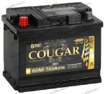 Аккумулятор автомобильный Cougar Power 60 А/ч 560 А прям. пол. Росс. авто (242x175x190)