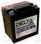 Аккумулятор для мотоцикла и скутера Delta EPS 1230 MF 12V 30 А/ч 385 А обр. пол. с/зар. с эл. YTX30L-BS (168x126x175) YTX30HL-BS YB30L-B AGM