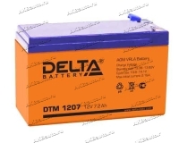 Аккумулятор для ИБП и прочего электрооборудования Delta DTM 1207 12V 7 А/ч (151x65x94) AGM купить в Москве по цене 2094 рубля - АКБАВТО