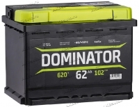 Аккумулятор автомобильный Dominator 62 А/ч 620 A обр. пол. Евро авто (242x175x190) купить в Москве по цене 7350 рублей - АКБАВТО