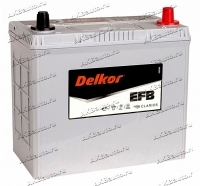 Аккумулятор автомобильный Delkor EFB 80B24L 55 А/ч 500 А обр. пол. тонк. клеммы N-55 Азия авто (237x128x225) купить в Москве по цене 15500 рублей - АКБАВТО