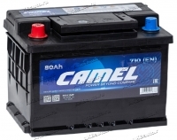 Аккумулятор автомобильный Camel 80 А/ч 710 А прям. пол. 58013MF Росс. авто (278х175х190) 2023 купить в Москве по цене 7900 рублей - АКБАВТО