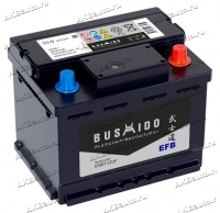 Аккумулятор автомобильный Bushido EFB 55 А/ч 550 А обр. пол. Евро авто (207x175x190) LN1 купить в Москве по цене 11900 рублей - АКБАВТО