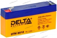 Аккумулятор для ИБП и прочего электрооборудования Delta DTM 6012 6V 1,2 А/ч (97х24х58) AGM купить в Москве по цене 581 рубль - АКБАВТО