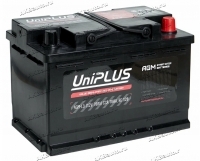 Аккумулятор автомобильный Uniplus Start-Stop AGM 70 А/ч 760 А обр. пол. Евро авто (278x175x190) L3.0 купить в Москве по цене 14700 рублей - АКБАВТО