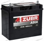 Аккумулятор автомобильный Zubr Ultra Asia 45 А/ч 400 А обр. пол. тонк. кл. Азия авто (237x127x225) ZSA450 2023г