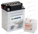 Аккумулятор для мотоцикла и скутера VARTA POWERSPORTS FRESHPACK 14 А/ч 190 А прям. пол. с/зар. с эл. YB14A-A2 (134х89х176) 514401019