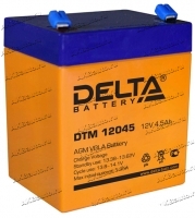 Аккумулятор для ИБП и прочего электрооборудования Delta DTM 12045 12V 4,5 А/ч (90x70x101) AGM купить в Москве по цене 750 рублей - АКБАВТО