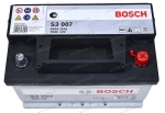 Аккумулятор автомобильный Bosch S3007 70 А/ч 640 A обр. пол. низкий Евро авто (278x175x175)