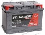 Аккумулятор автомобильный Racer 75 А/ч 760 А обр. пол. низкий Евро авто (278х175х175) 2024