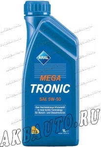 Масло моторное Aral Mega Tronic 5W50 SM/CF 1Л (заменено на 10W60) купить в Москве по цене 345 рублей - АКБАВТО