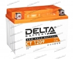Аккумулятор для мотоцикла и скутера Delta CT1209 12V 9 А/ч 135 А прям. пол. залит/заряжен YTX9-BS (152х87х107) AGM VRLA