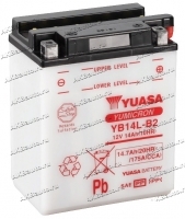 Аккумулятор для мотоцикла и скутера Yuasa YuMicron 14 А/ч 175 А обр. пол. с/зар. с эл. YB14L-B2 (134х89х166) купить в Москве по цене 5500 рублей - АКБАВТО