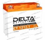 Аккумулятор для мотоцикла и скутера Delta CT1212.1 12V 12 А/ч 155 А прям. пол. залит/заряжен YT12B-BS (151х70х131) AGM VRLA