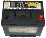 Аккумулятор автомобильный Numax 85D26L 75 А/ч 630 А обр. пол. Азия авто (258х172х220) с бортиком