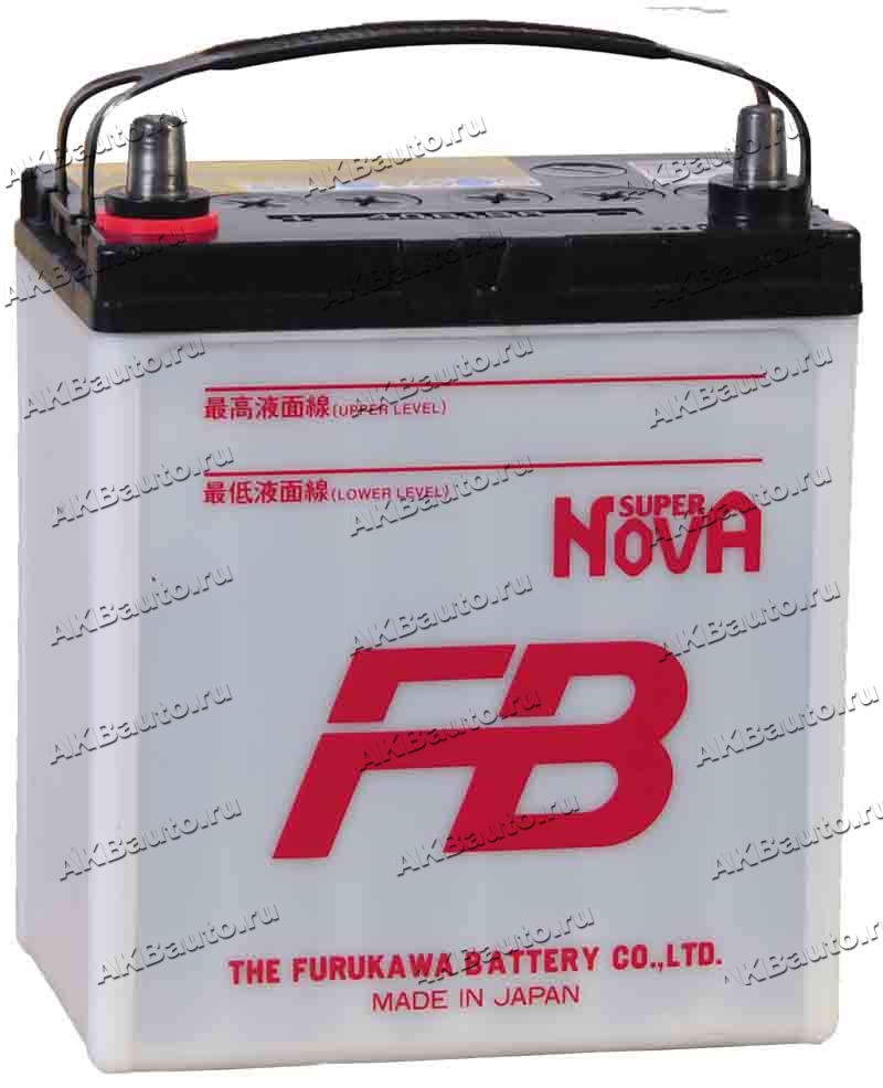 Аккумулятор автомобильный Furukawa Battery FB Super Nova 38 А/ч 330 А прям.  пол. 40B19R Азия