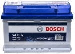 Аккумулятор автомобильный Bosch Silver S4007 72 А/ч 680 A обр. пол. низкий Евро авто (278x175x175)