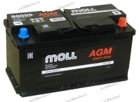 Аккумулятор автомобильный Moll AGM 95 А/ч 850 А обр. пол. Евро авто (353x175x190) 80095 L5.0 купить в Москве по цене 24400 рублей - АКБАВТО