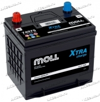 Аккумулятор автомобильный Moll XTRA D26L 75 А/ч 750 А обр. пол. Азия авто (260х173х225) 74075 с бортиком купить в Москве по цене 13000 рублей - АКБАВТО