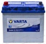 Аккумулятор автомобильный Varta Blue Dynamic Asia D48 60 А/ч 540 A прям. пол. Азия авто (232x173x225) 560411 без бортика